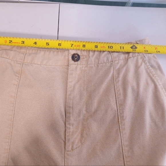 Madewell Khaki Sz 2 Highwaist Wide-Leg Trouser Pants - Picture 9 of 15